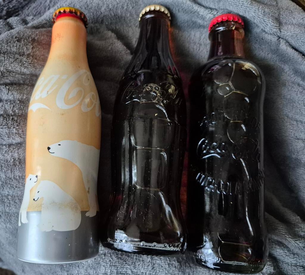 Oude Coca-Cola Flesjes Verzameling, Ophalen of Verzenden, Gebruikt, Verpakking