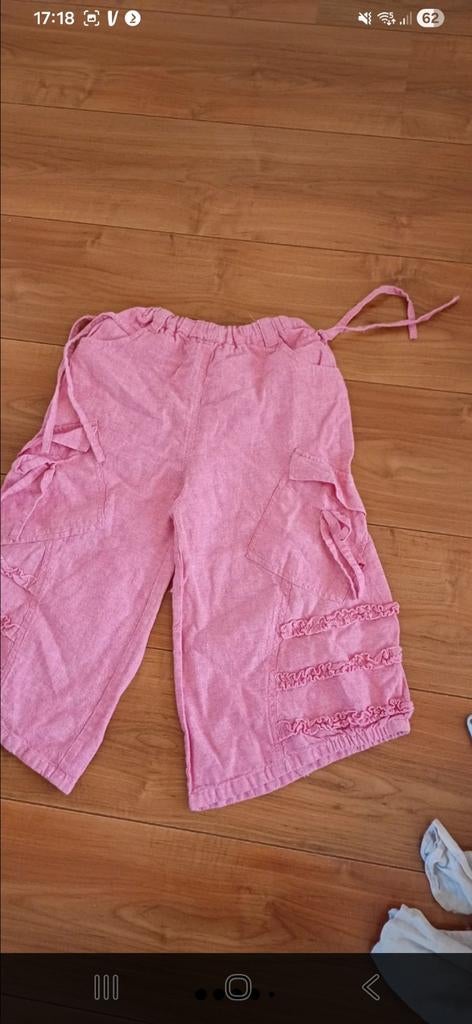 Mooie roze broek met elastische tailleband en leuke details, Broek, Persival, Meisje, Ophalen of Verzenden