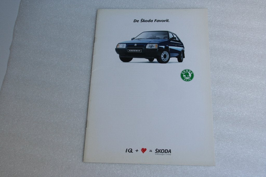 Folder Skoda Favorit + tech.specificaties (circa 1989) (12), Ophalen of Verzenden, Nieuw, Overige merken
