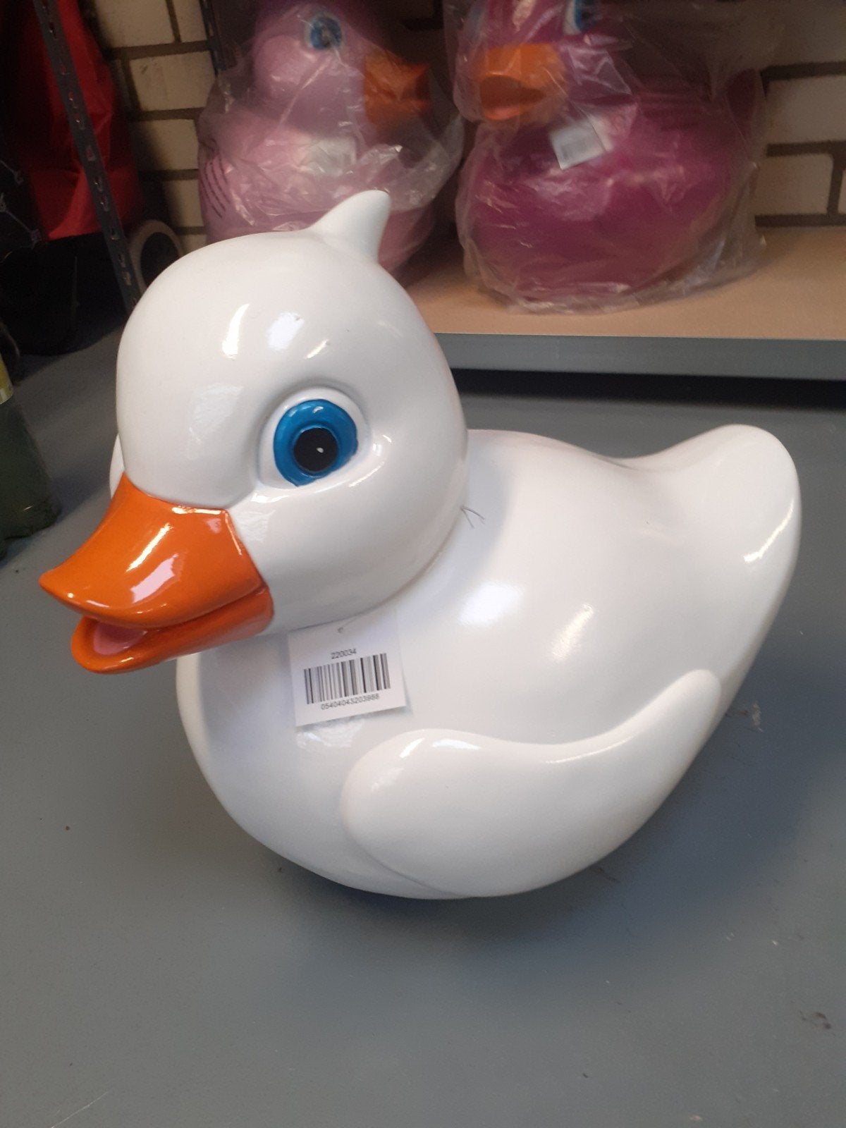 Nieuwe polyester badeend eend tuinbeeld tuin beeld mancave, Ophalen, Nieuw, Kunststof
