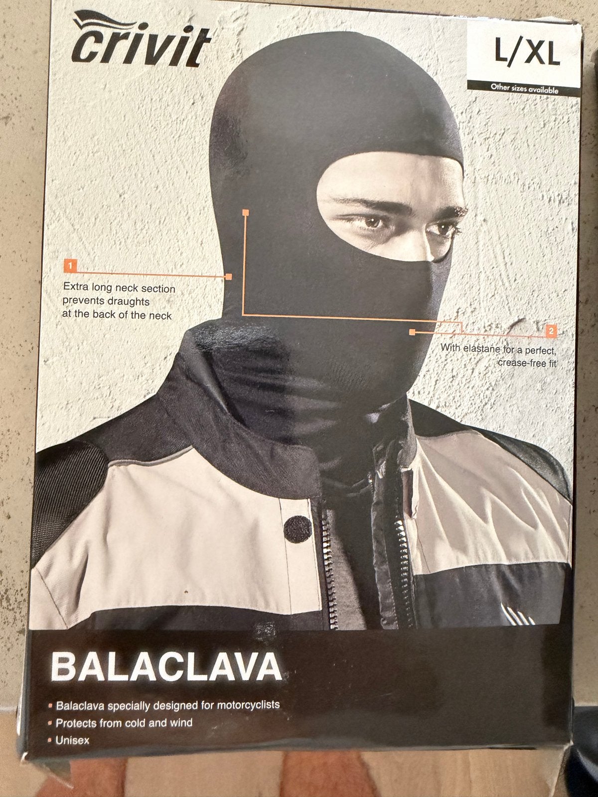 NIEUW! Crivit Balaclava / Helmmuts L/XL, Motoren, Ophalen of Verzenden, Nieuw met kaartje, Dames, Overige typen