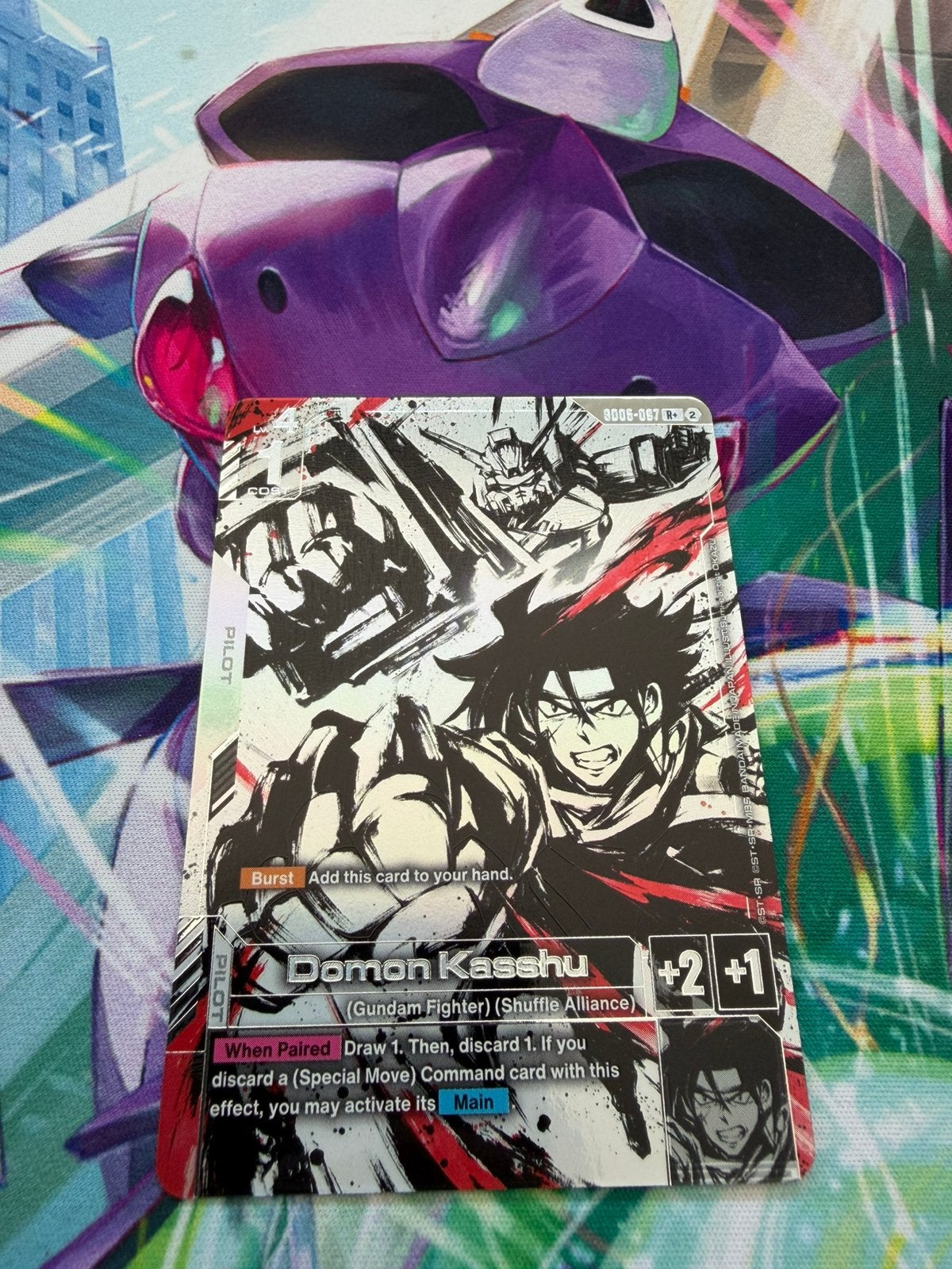Domon Kasshu(R+) GD-05: Freedom Ascension gundam Card, Ophalen of Verzenden