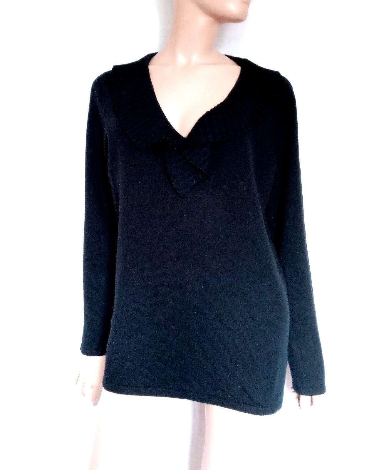 PETER HAHN CASHMERE Trui , Maat 44, Kleding | Dames, Ophalen of Verzenden, Zo goed als nieuw, Maat 42/44 (L), Zwart