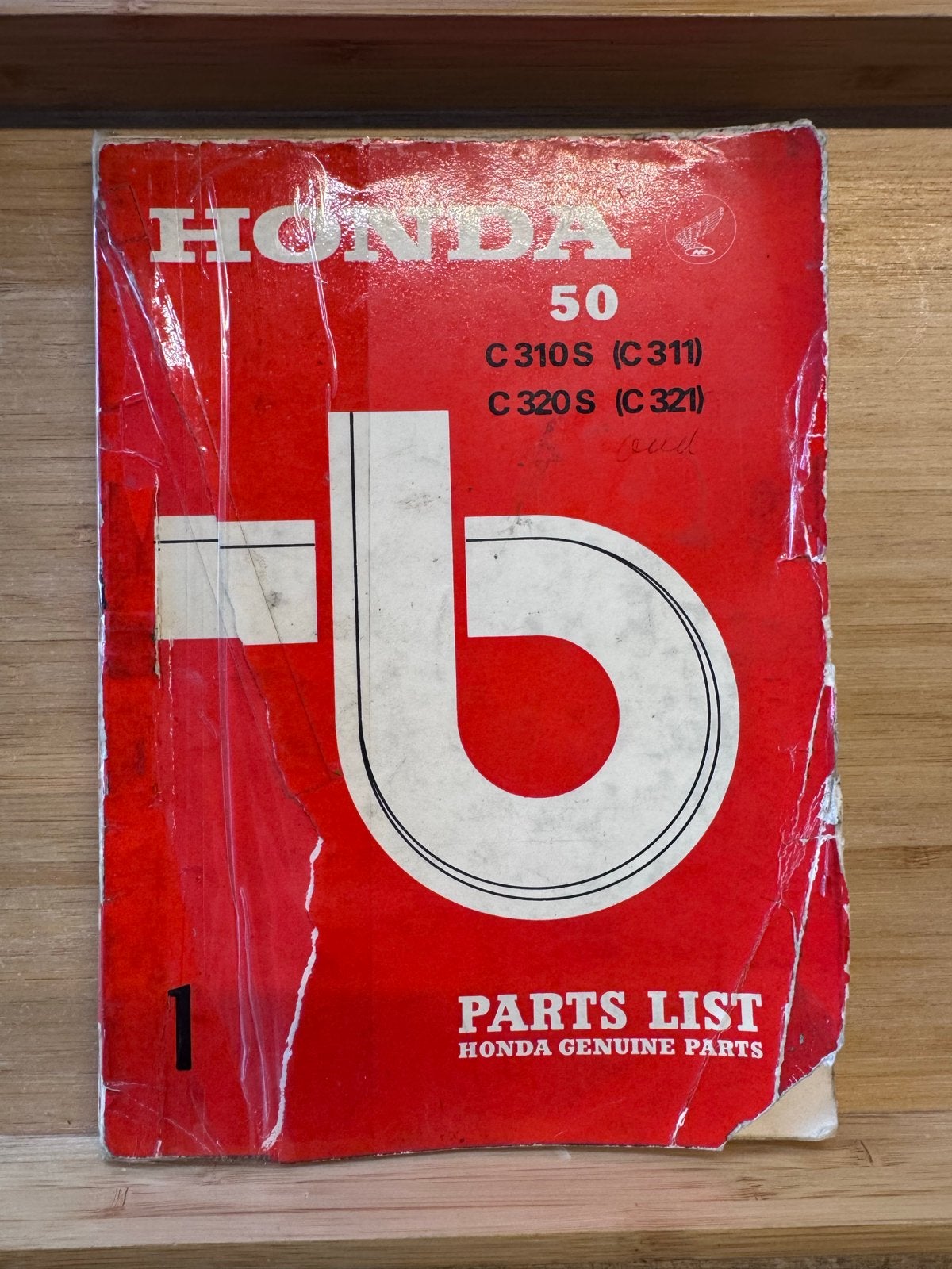 Honda Parts List C310S C320S C 310 C 311 C321, Ophalen of Verzenden, Gebruikt
