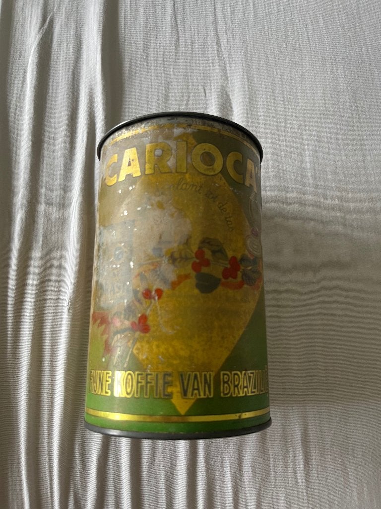 Zeldzaam Vintage Carioca Koffieblik Café Pur du Brésil, Ophalen of Verzenden, Gebruikt, Koffie, Overige merken