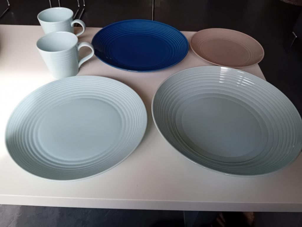 Royal Doulton Gordon Ramsay Maze Blauw servies, Ophalen of Verzenden, Porselein, Overige stijlen, Bord(en)