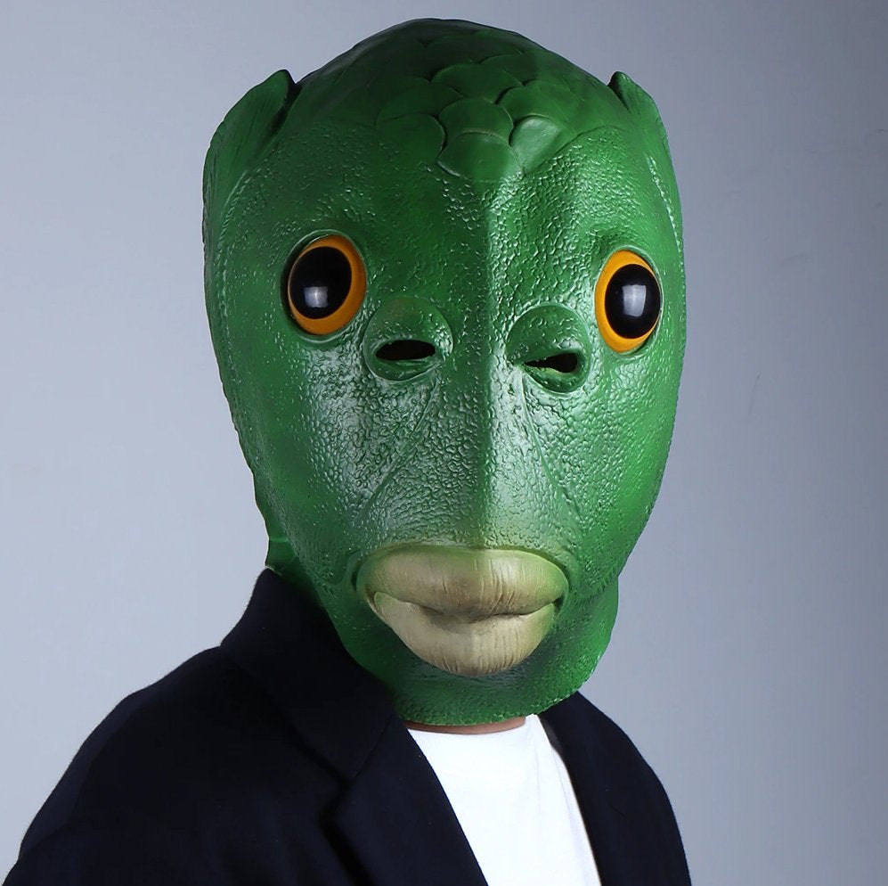 Vissen Masker Monster Eng Griezelig Halloween Carnaval Vis, Verzenden, Nieuw, Feestartikel, Overige