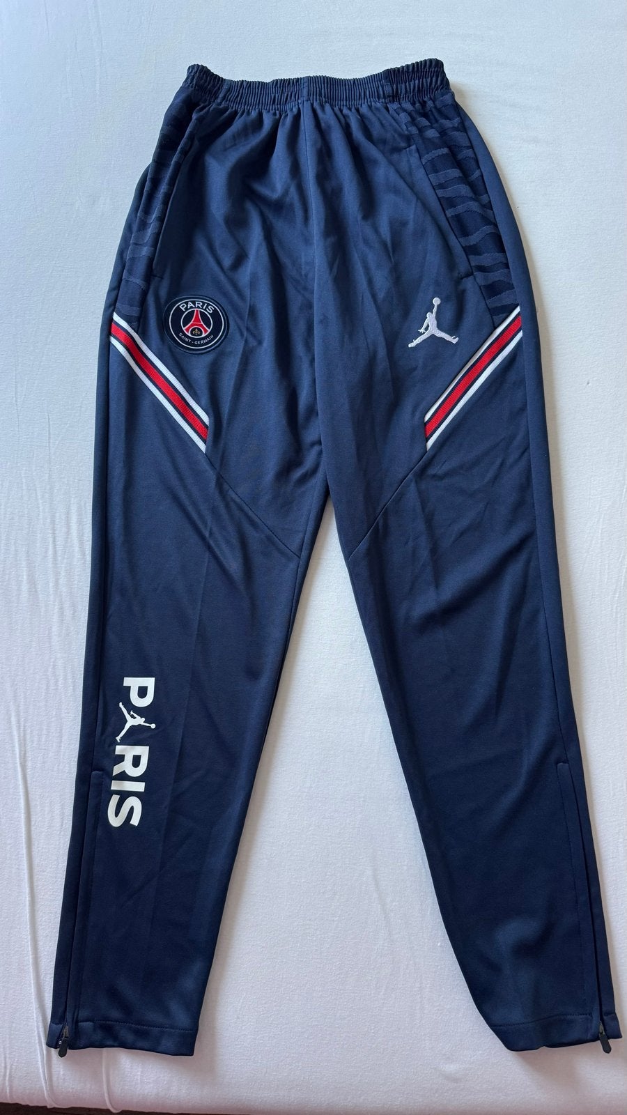Paris Saint Germain trainingsbroek Maat S, Blauw, Ophalen of Verzenden, Zo goed als nieuw, Voetbal
