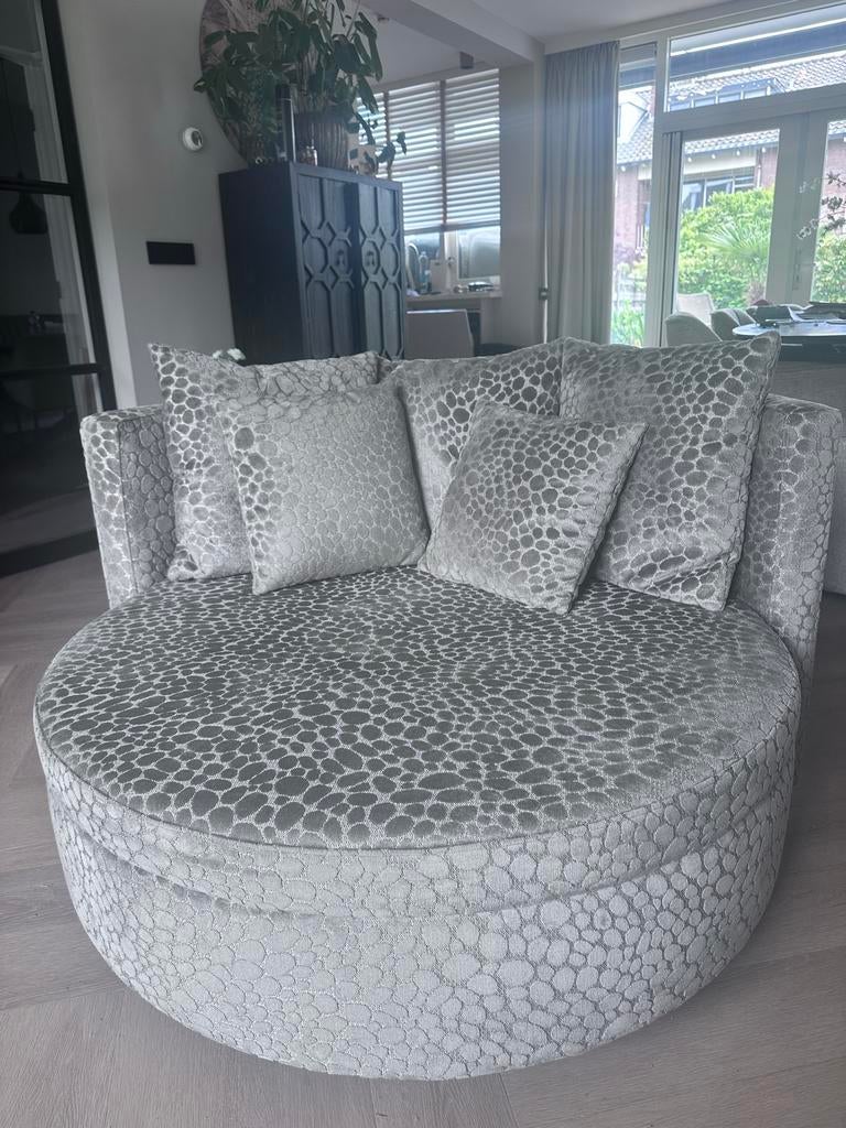 Luxe Love Seat - nieuw 1498,- 4 jr oud., Huis en Inrichting, Fauteuils, Ophalen, Zo goed als nieuw, Stof, 100 tot 125 cm