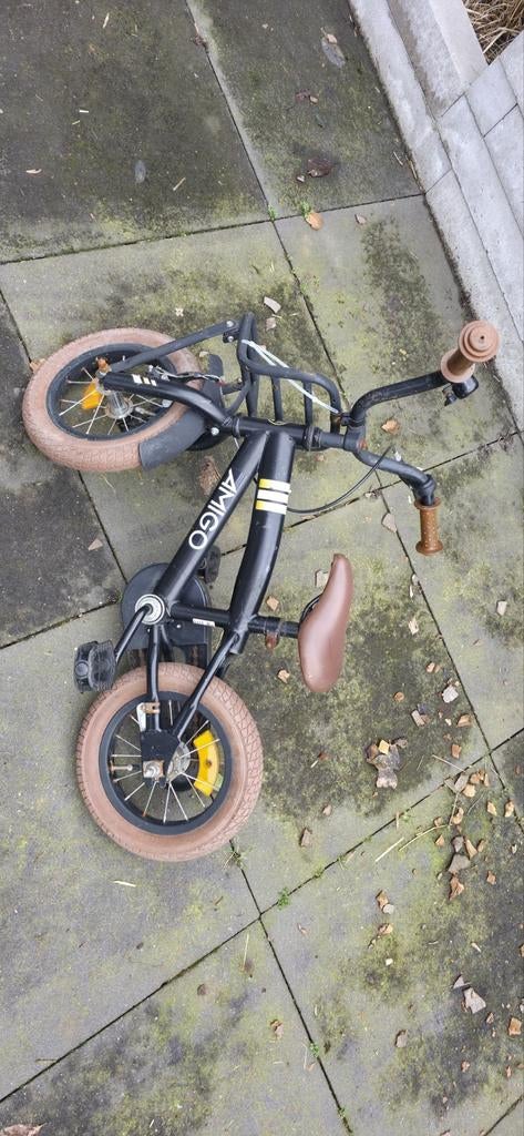 Amigo kinderfiets 12 inch - Zwart, Fietsen en Brommers, Ophalen, Gebruikt, Minder dan 16 inch, Amigo
