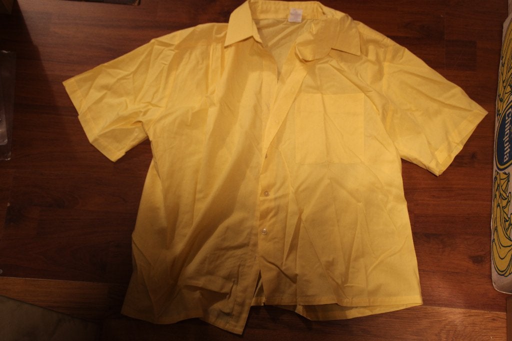 blouse geel met korte mouw c&A, Ophalen of Verzenden, Gedragen, Maat 42/44 (L), Geel