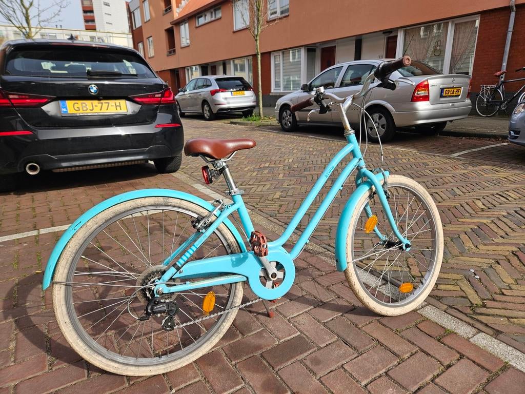 Meisjesfiets 24 inch met versnellingen., Fietsen en Brommers, Fietsen | Meisjes, Versnellingen, Ophalen, Overige merken, Gebruikt