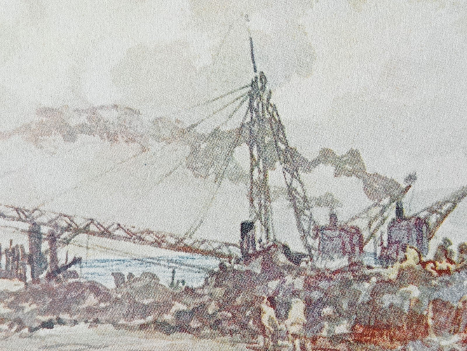 Mastenbroek prent, Ophalen of Verzenden, Voor 1940, Gebruikt