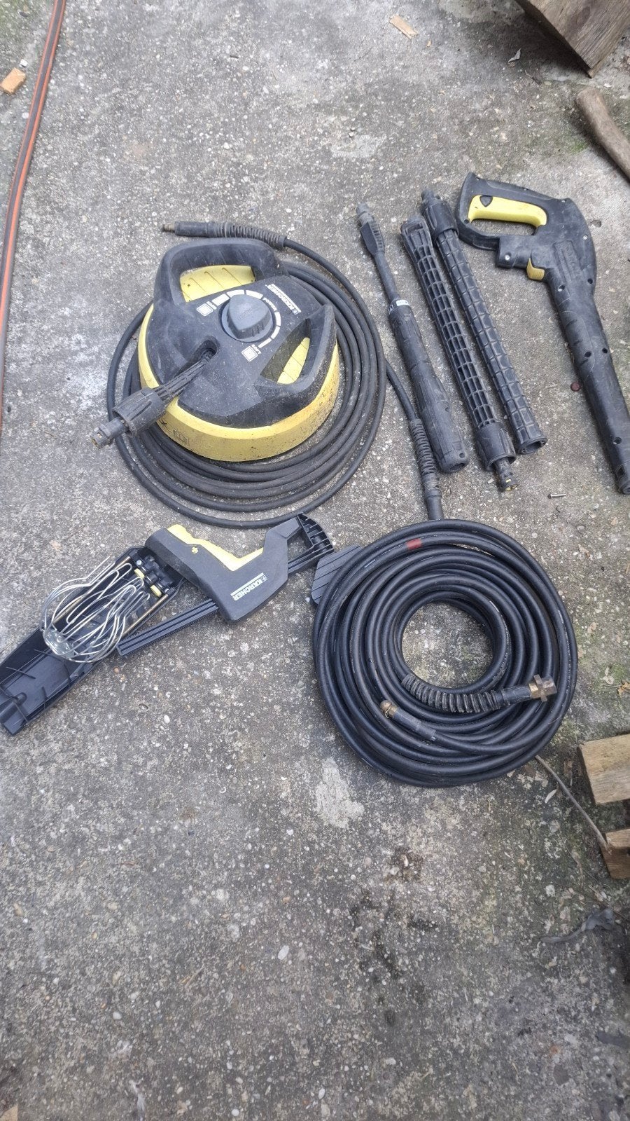 Karcher hogedruk accessoires: pistool, terrasreiniger, slang, Ophalen