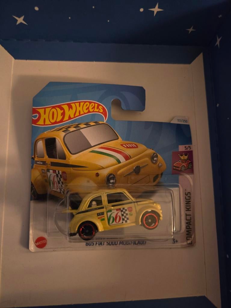 Hot Wheels '60s Fiat 500D Modificado - Compact Kings, Overige merken, 1:50 of kleiner, Auto, Nieuw
