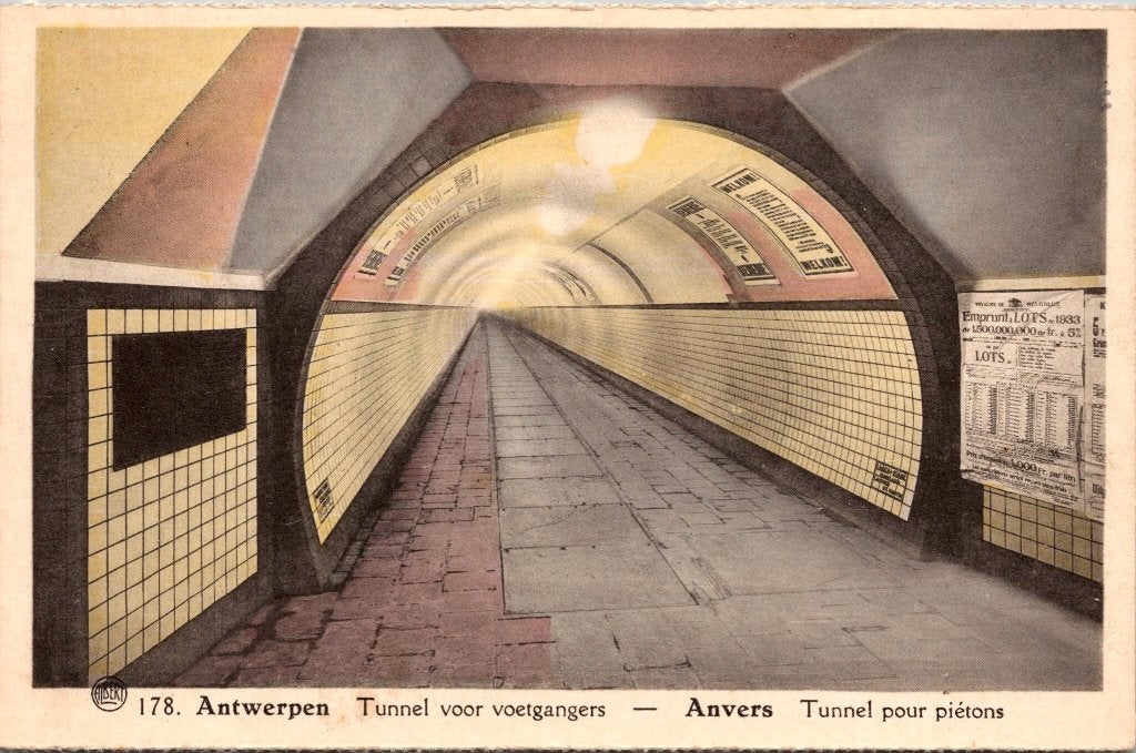 Antwerpen België - 12 oude postkaarten III, Verzamelen, Ansichtkaarten | België, Verzenden, 1960 tot 1980, Gelopen, Antwerpen