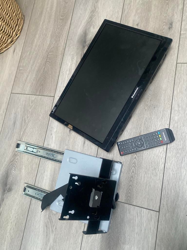 AudioSonic TV voor camper met afstandsbediening en rek, Audio, Tv en Foto, Televisies, 50 Hz, HD Ready (720p), Minder dan 40 cm