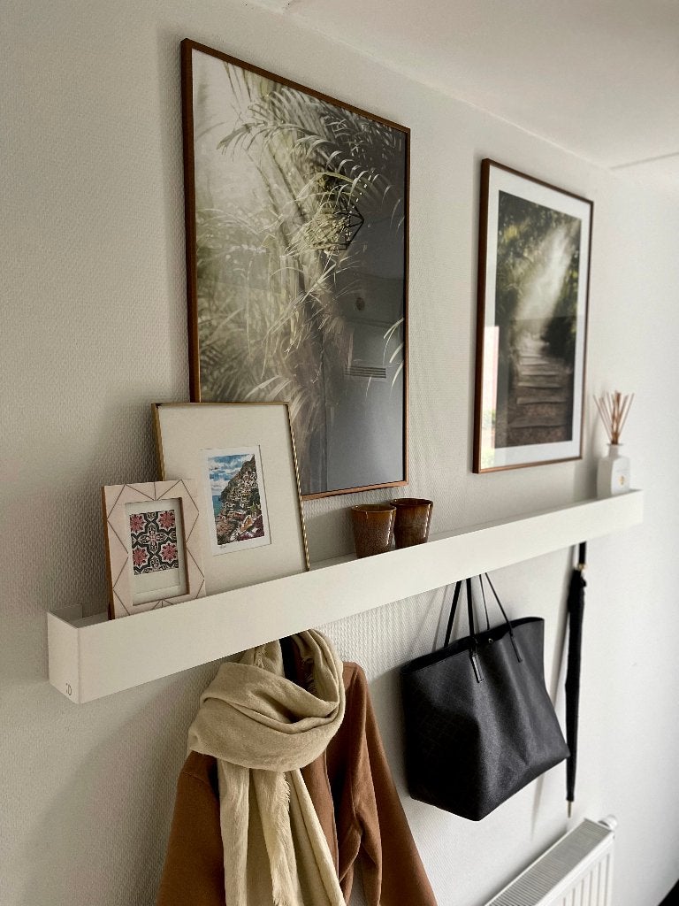 Minimalistische metalen kapstok | Design | Nieuw | 1000mm, Huis en Inrichting, Woonaccessoires | Kapstokken, Wandkapstok, 100 tot 150 cm