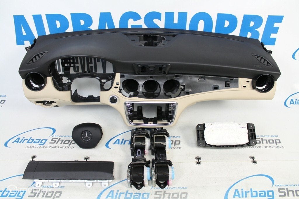 Airbag set - Dashboard beige Mercedes CLA Klasse (2013-2016), Auto-onderdelen, Gebruikt, Ophalen of Verzenden