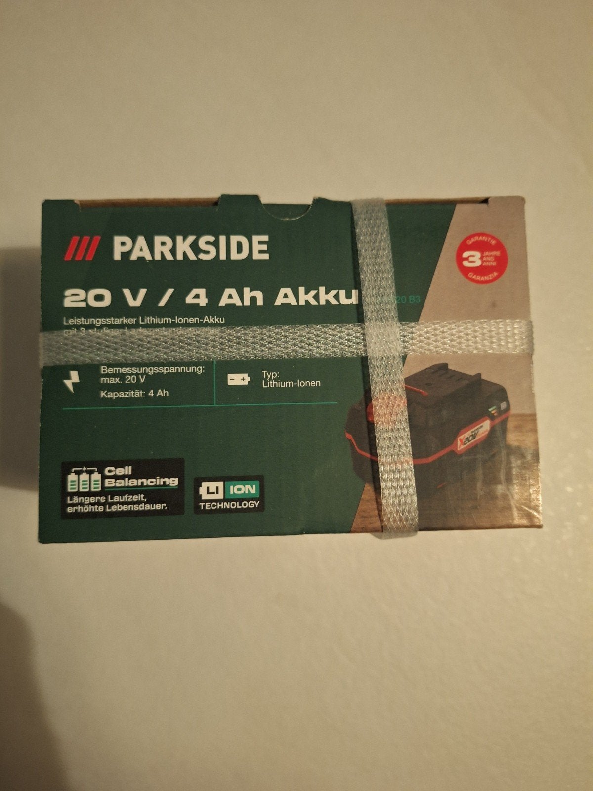 Parkside 20V / 4Ah Accu - Nieuw in doos, Ophalen of Verzenden, Nieuw, Overige merken, Overige typen