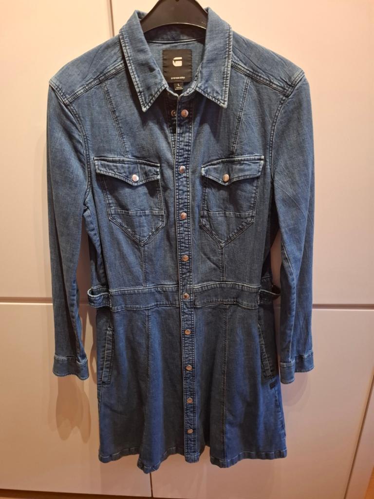 Denim jurk G-star, Maat 38/40 (M), Blauw, Ophalen of Verzenden, Zo goed als nieuw