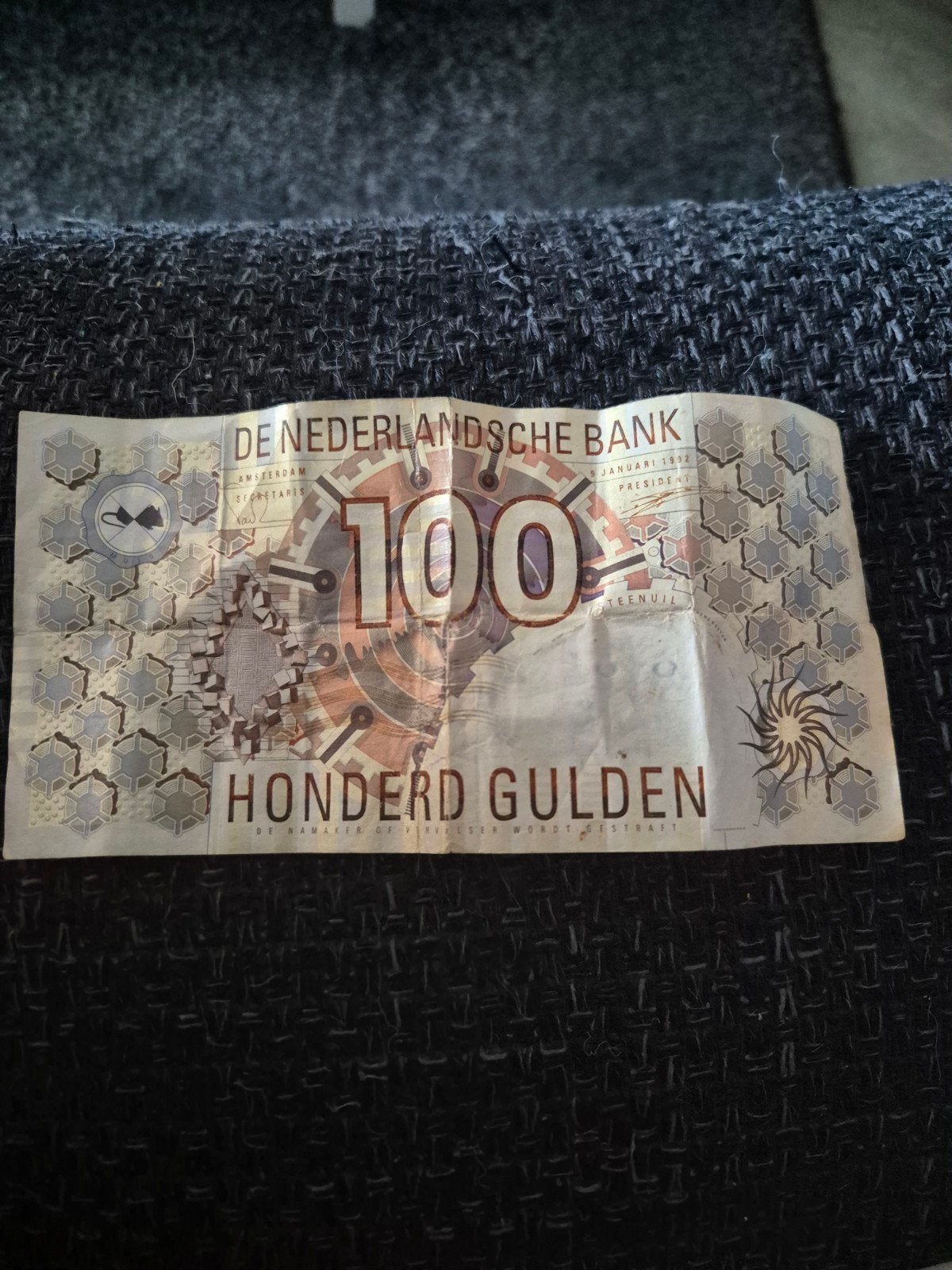 100 gulden biljet steenuil, Postzegels en Munten, Ophalen, Nederland, Bankbiljetten
