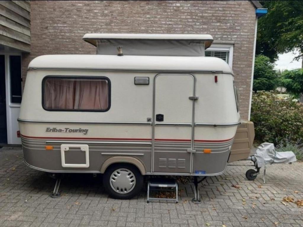 Eriba Pan Familia met voortent, Caravans en Kamperen, Caravans, Vast bed, Treinzit, Tot en met 3, 500 - 750 kg