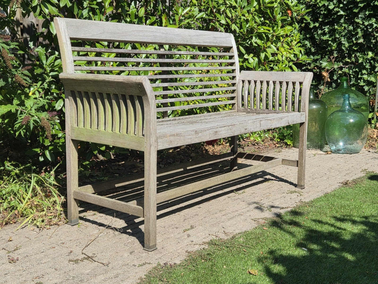 teakhouten tuinbank, Tuin en Terras, Ophalen, Gebruikt, Teakhout