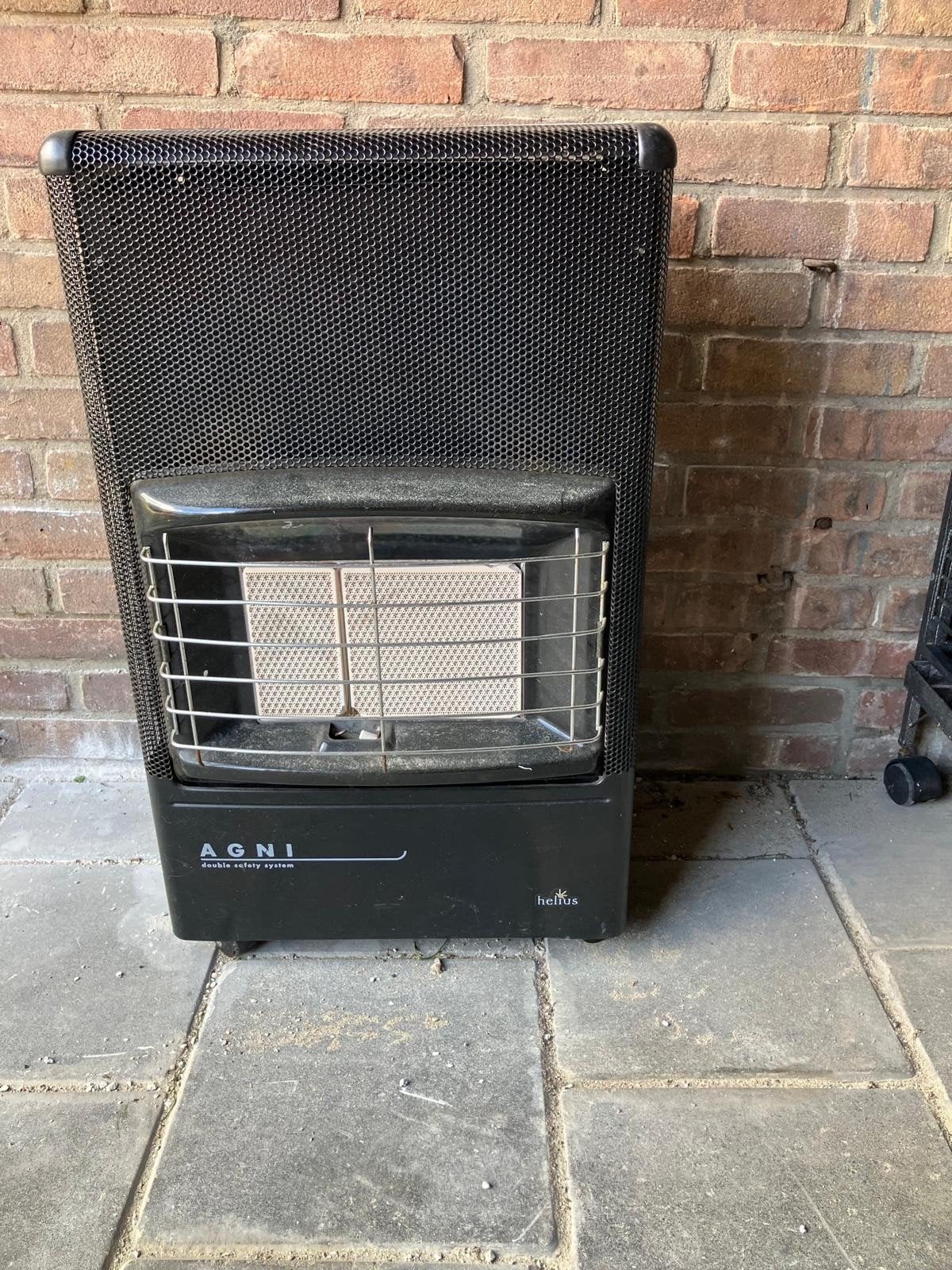 Helius Agni Gaskachel - Draagbare Terrasverwarmer, Huis en Inrichting, Kachels, Gebruikt, Vrijstaand, Gaskachel, Gas, Ophalen