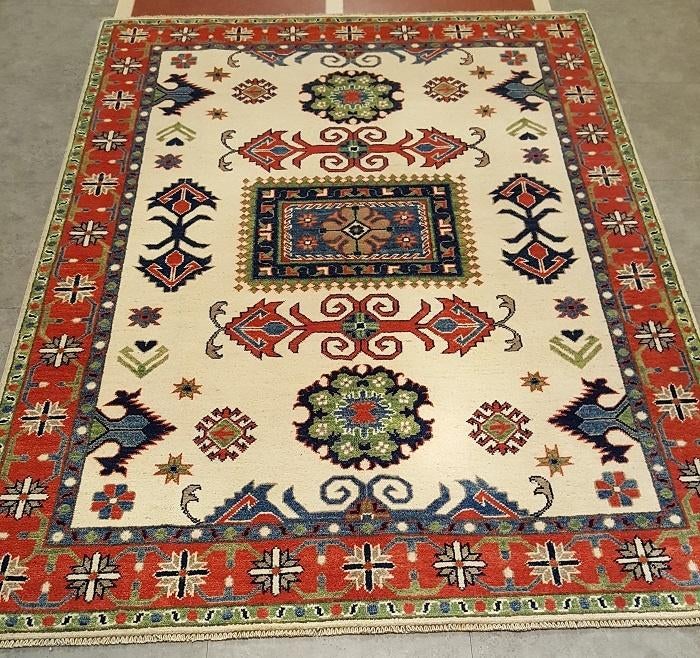 Perzisch tapijt KAZAK 208x152/Vloerkleed/kelim/Oosters/Loper, 100 tot 150 cm, Www.simatapijten.nl, Nieuw, Ophalen of Verzenden
