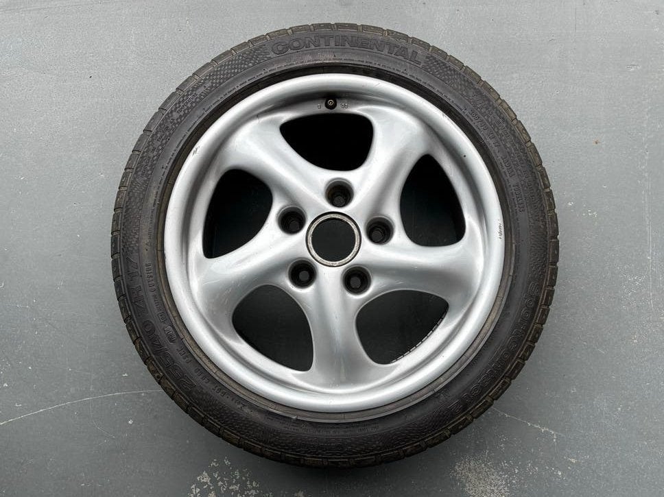 Porsche 996 standaard velgen achter 2 stuks, Auto-onderdelen, Banden en Velgen, Gebruikt, 255 mm, Banden en Velgen, 17 inch