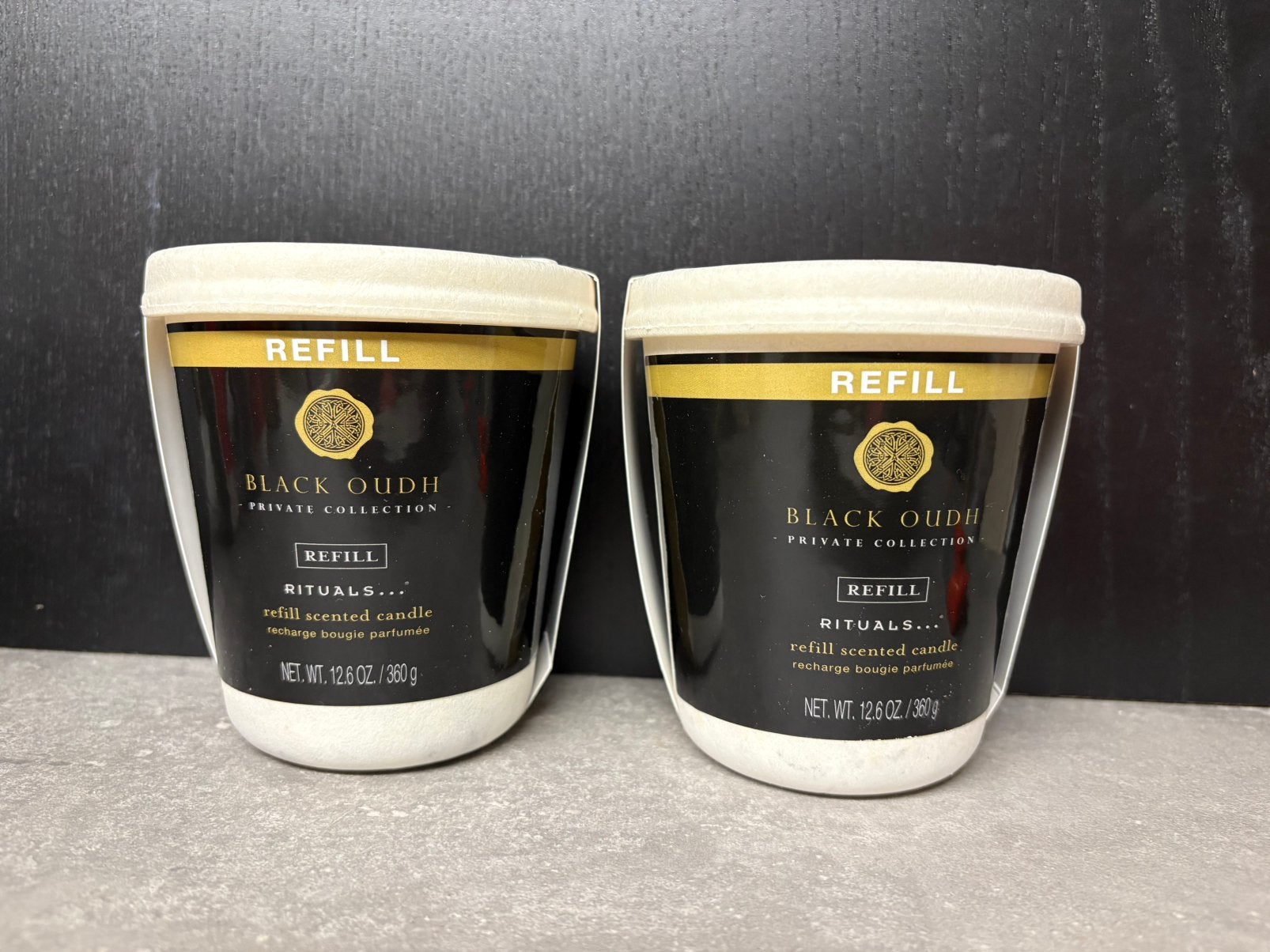Rituals of Black Oudh refill geurkaars 360g, Huis en Inrichting, Woonaccessoires | Kandelaars en Kaarsen, Ophalen of Verzenden