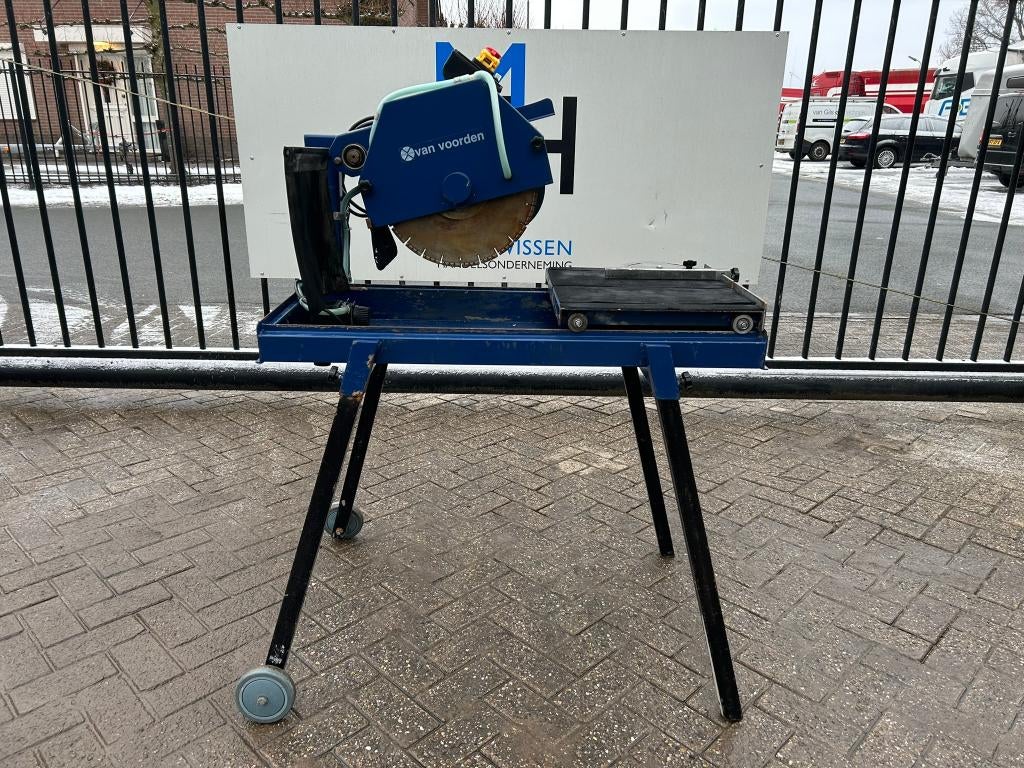 Van Voorden DTS 350 stenenzaagmachine/clipper/steenzaag 230V, Doe-het-zelf en Verbouw, Gereedschap | Zaagmachines, Ophalen, Gebruikt