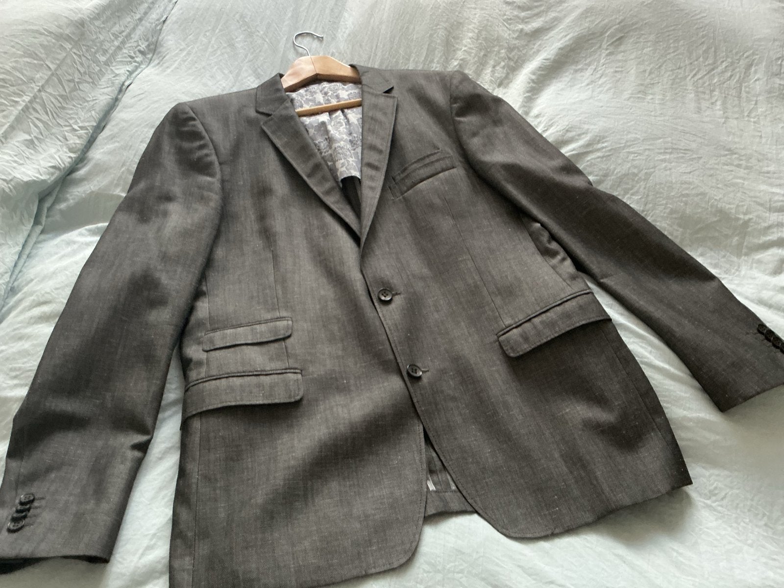 GENTILUOMO Grijs Heren Colbert Maat 52, Kleding | Heren, Ophalen of Verzenden, Gedragen, Maat 52/54 (L), Grijs