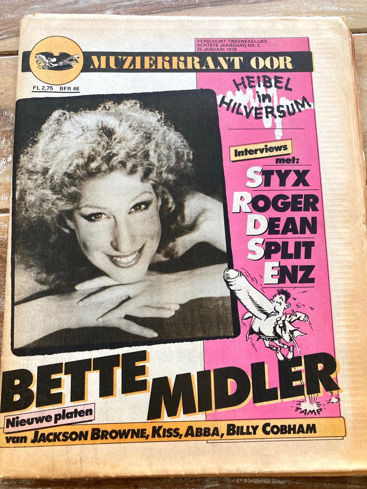 Muziekkrant OOR 1978 SPLIT ENZ Styx ROGER DEAN The ONLY ONES, Boeken, Ophalen of Verzenden, Zo goed als nieuw, Muziek, Film of Tv