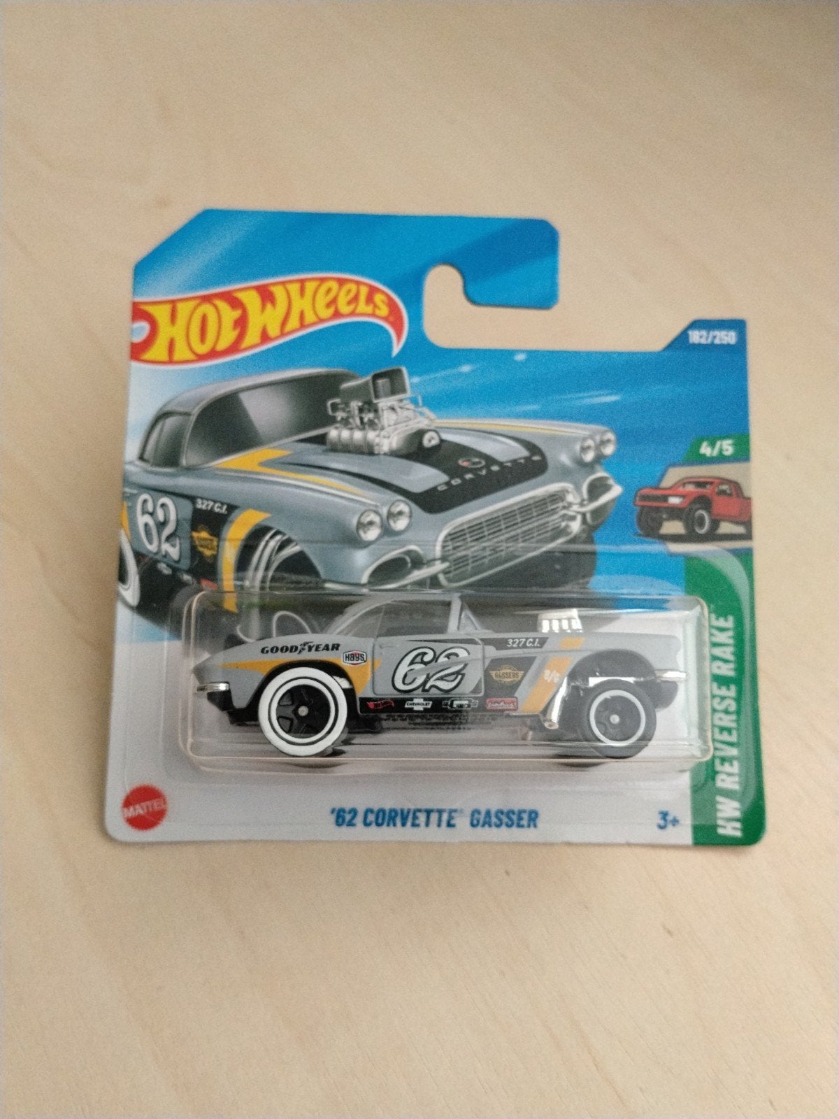 Hotwheels '62 Corvette gasser hot wheels, Ophalen of Verzenden, Nieuw, Auto