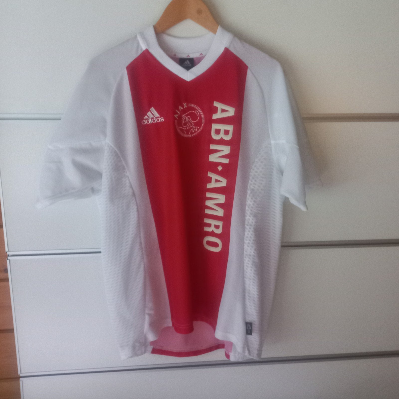 Ajax 'Litmanen' shirt 2004 Vintage M, Sport en Fitness, Ophalen of Verzenden, Zo goed als nieuw, Shirt