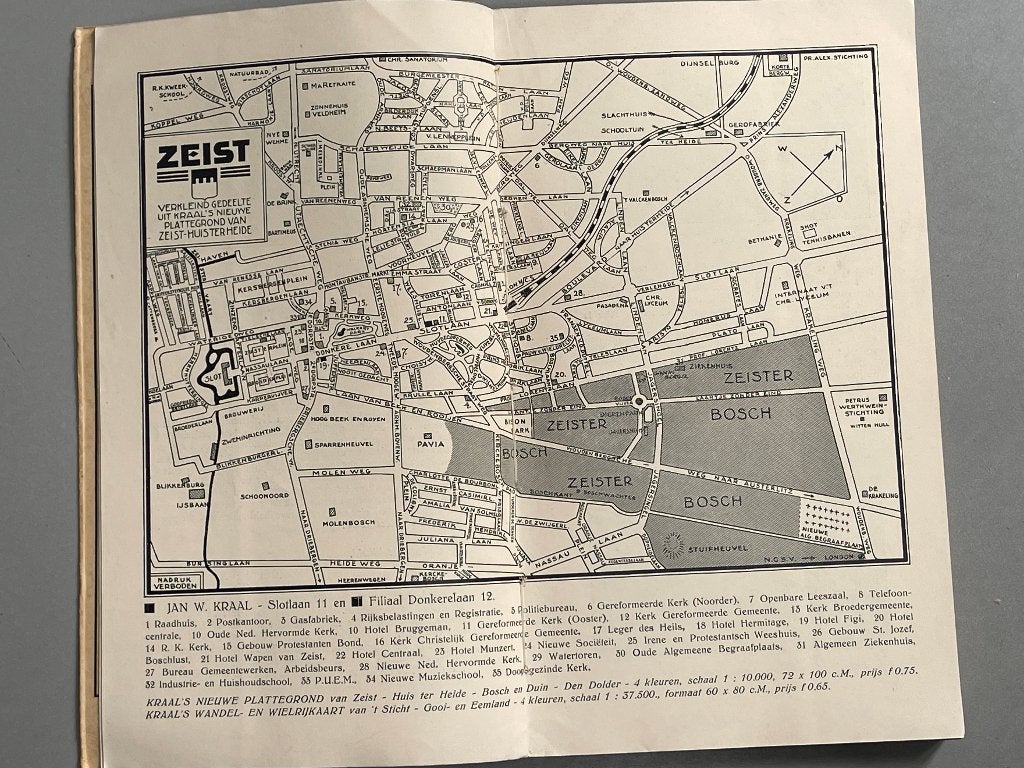 Zeist en de Stichtsche Lustwaarde Met Rijwiel en Wandel 1933, Boeken, Ophalen of Verzenden, 20e eeuw of later, Zo goed als nieuw