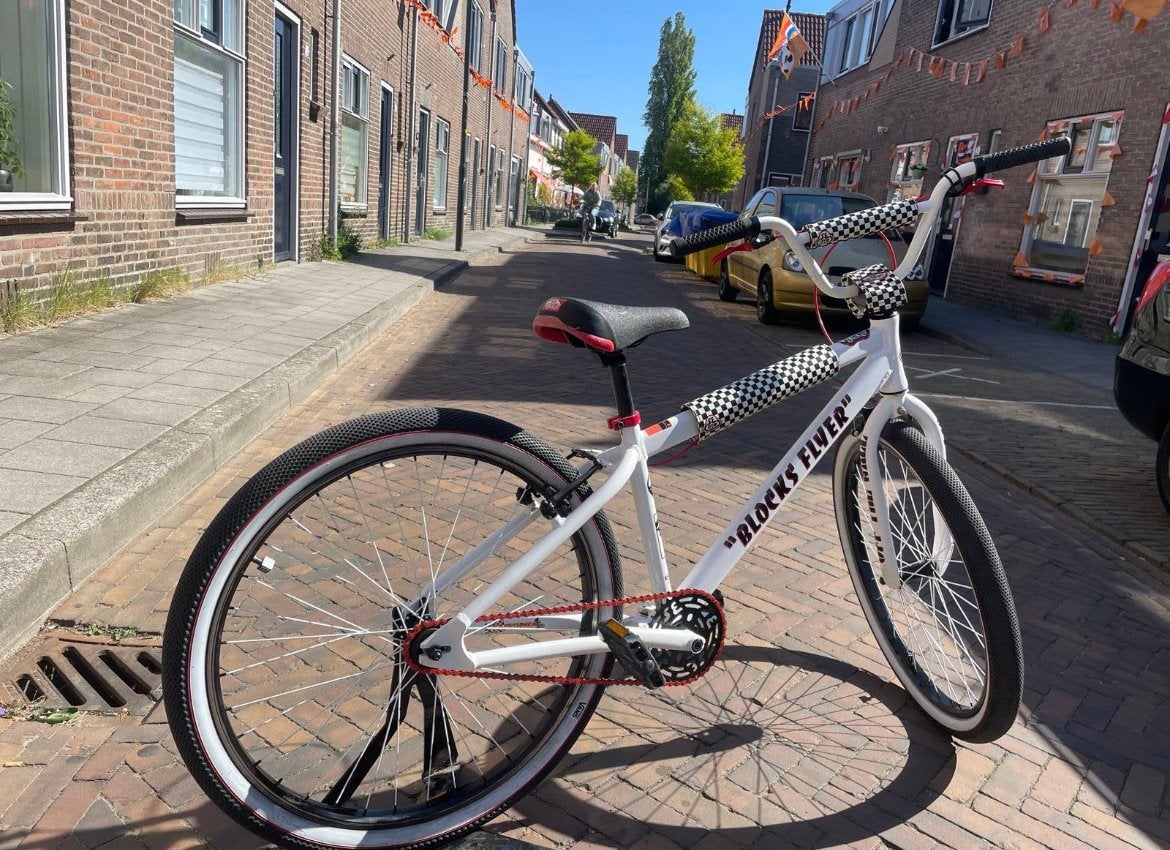VANS SE Bikes Blocks Flyer 26 inch BMX - Wit/Rood, Fietsen en Brommers, Fietsen | Crossfietsen en BMX, Ophalen, 24 inch of meer