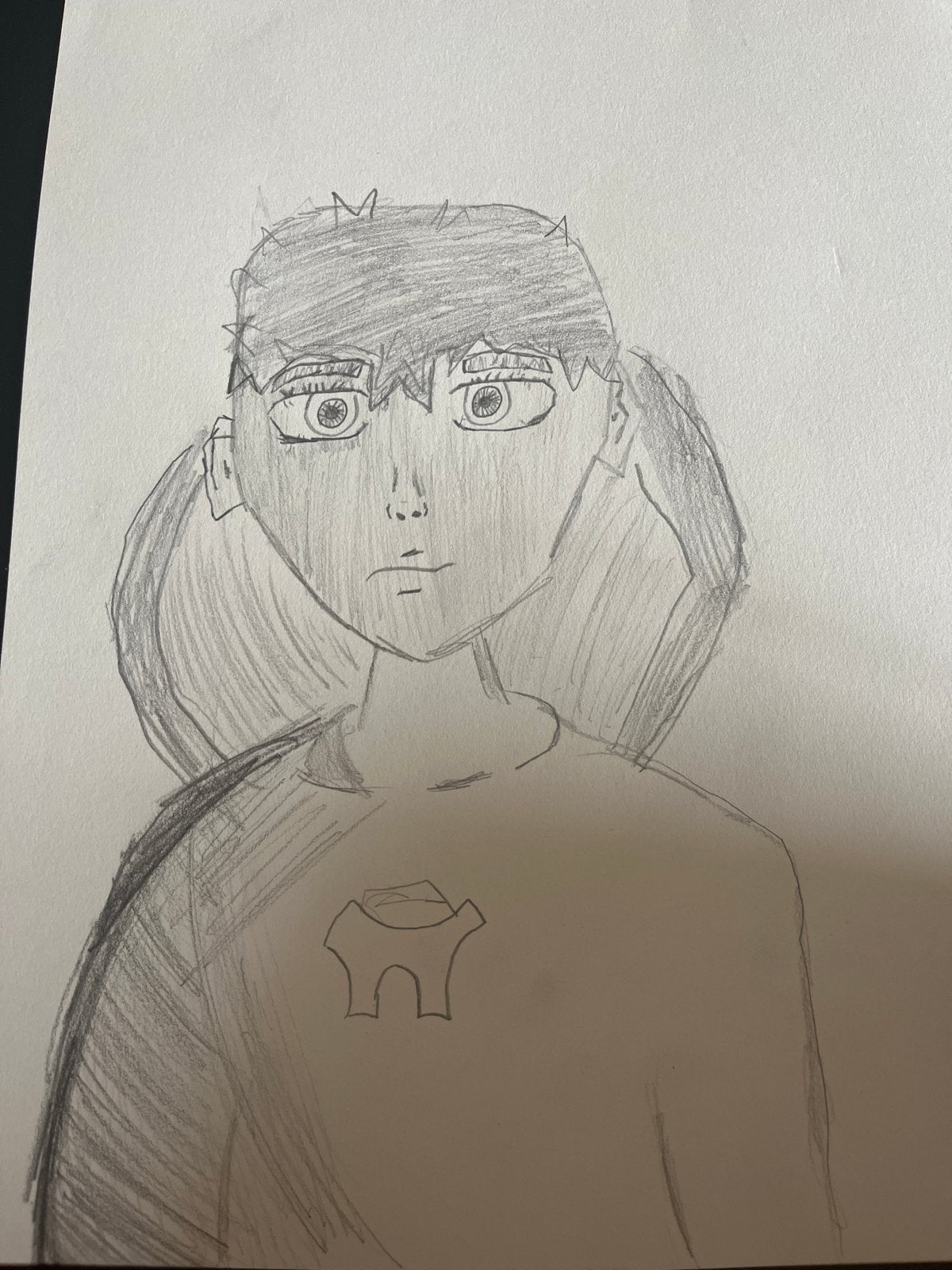 Anime Meisje Tekening - Potloodschets, Antiek en Kunst, Kunst | Tekeningen en Foto's, Ophalen of Verzenden, Tekening, Potloodtekening