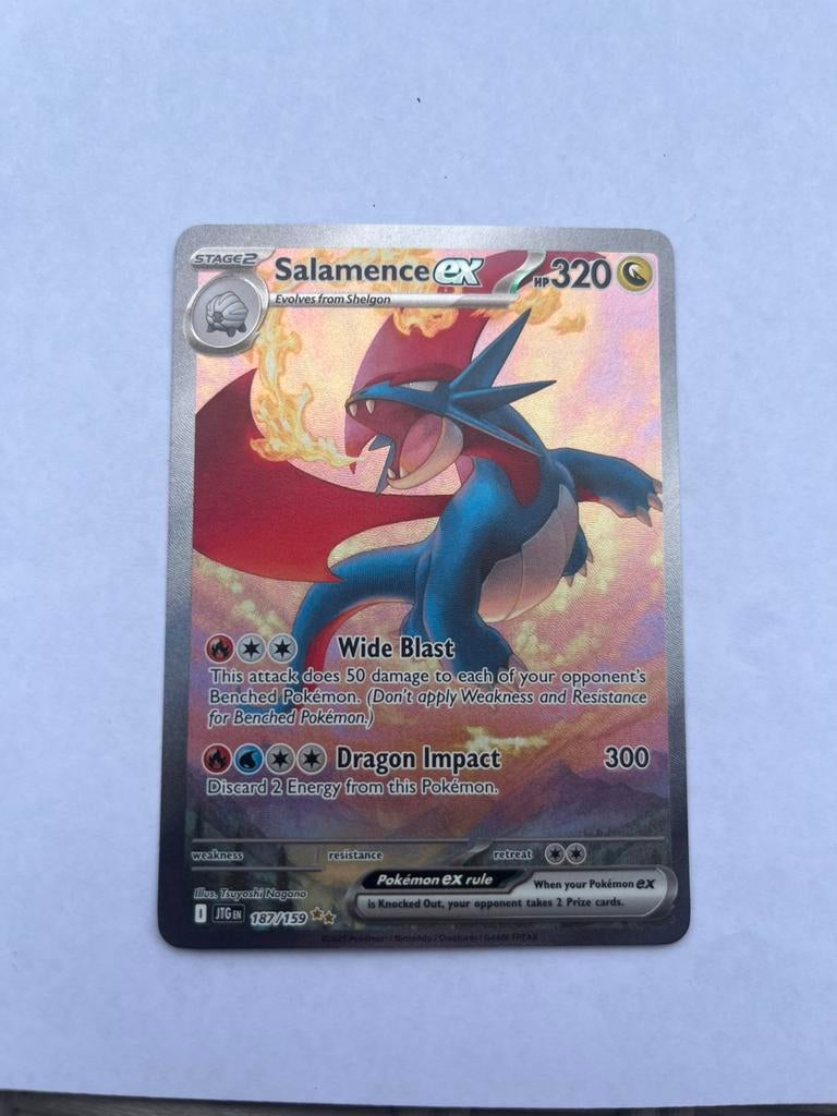 Salamence EX JTG 187, Ophalen of Verzenden, Zo goed als nieuw