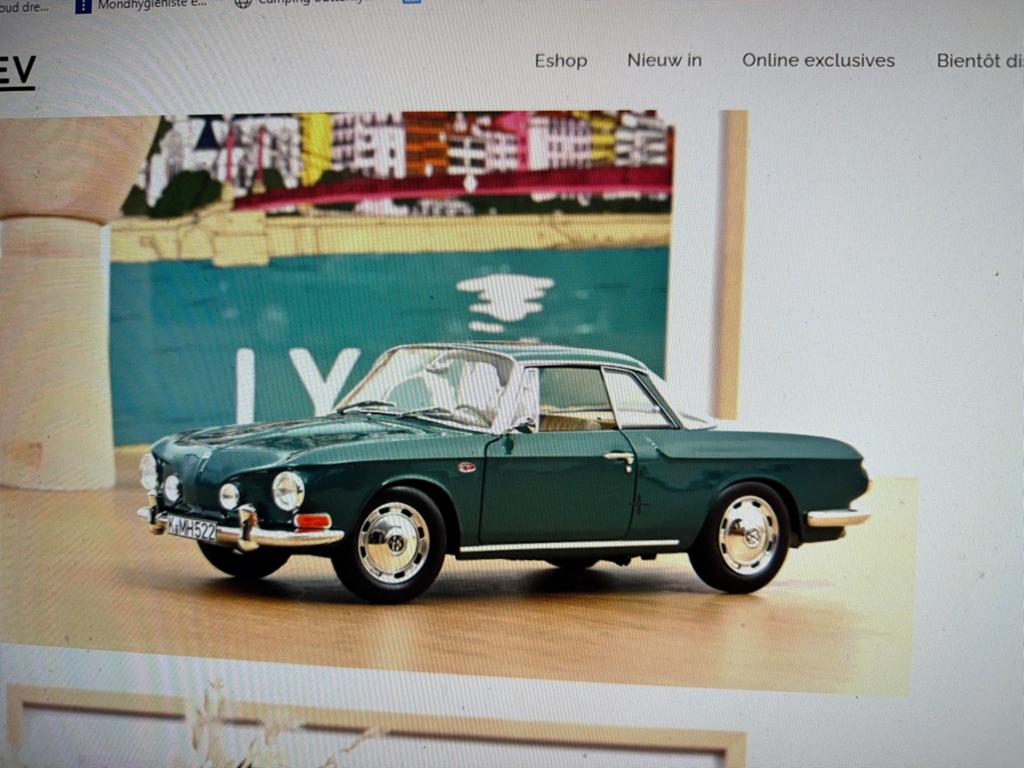 Norev Volkswagen Karmann Ghia 1/18 - Nieuw in doos, Hobby en Vrije tijd, Modelauto's | 1:18, F, Auto, Nieuw, Norev