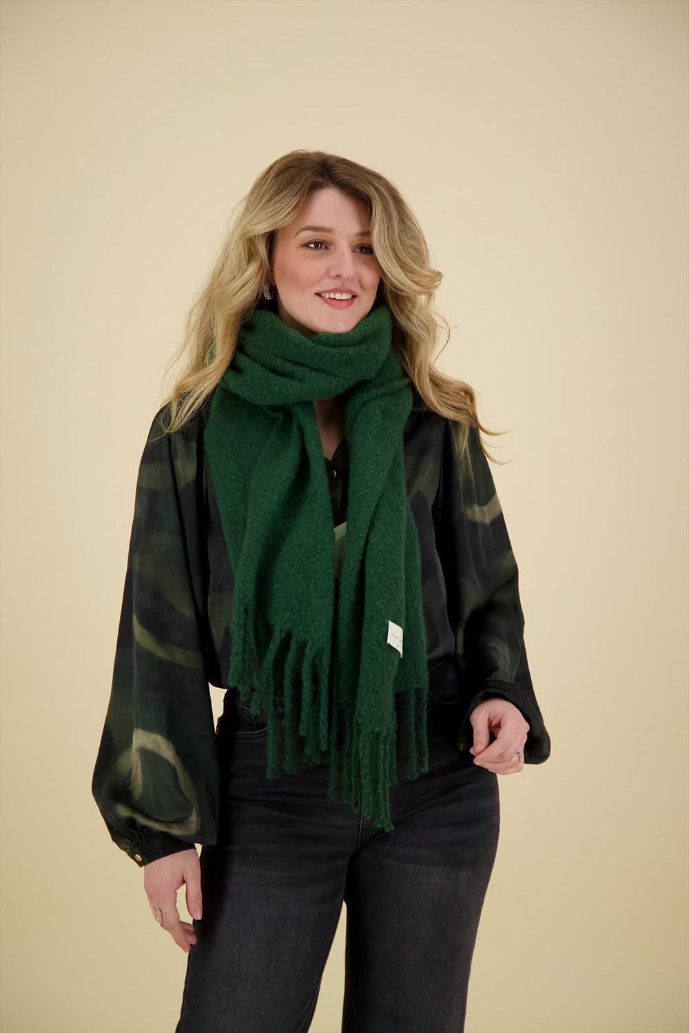 Nieuwe Zusss sjaal donkergroen, Kleding | Dames, Ophalen of Verzenden, Nieuw, Sjaal