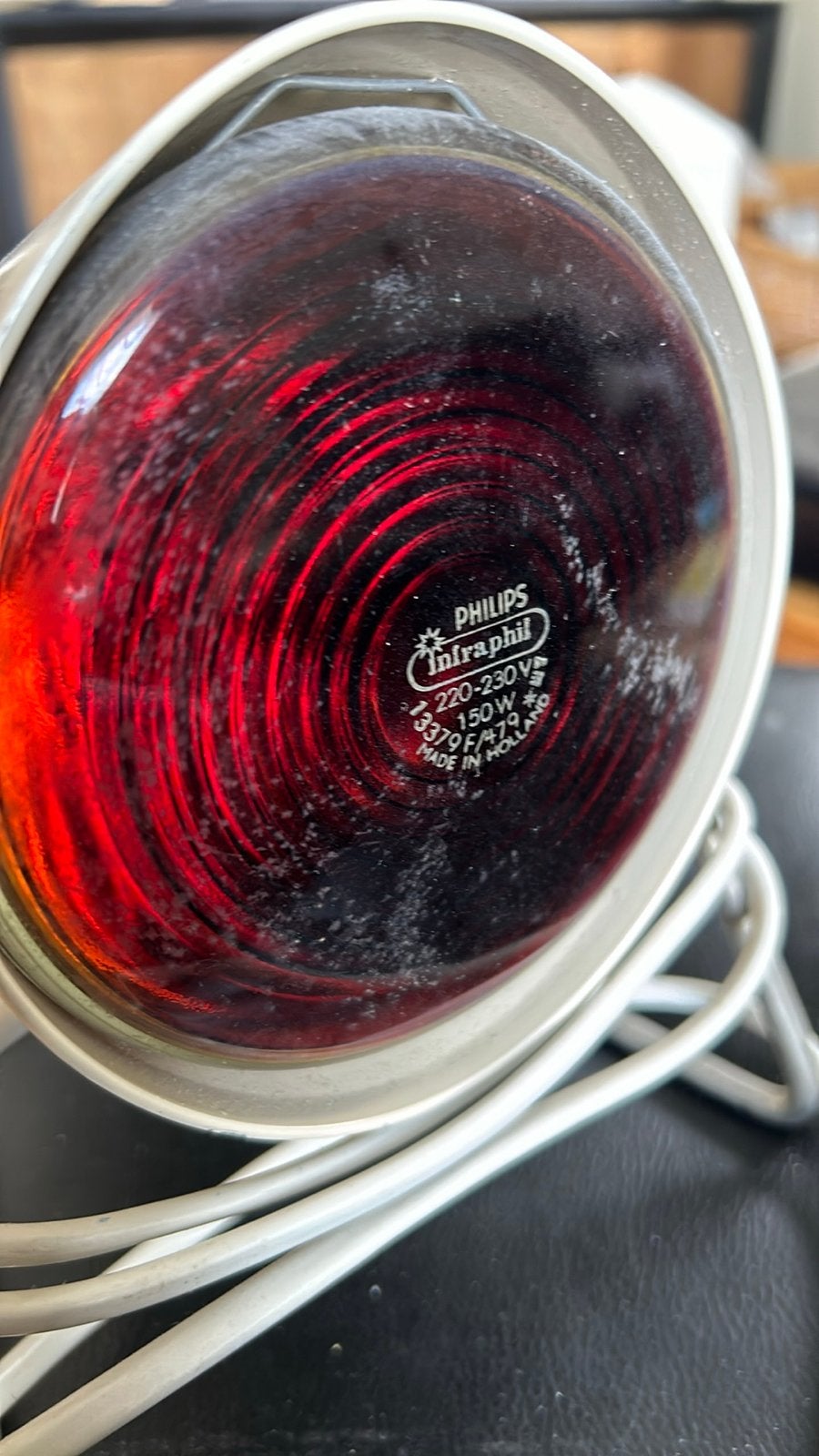 Philips Infraphil Infraroodlamp - Vintage Warmtelamp, Ophalen of Verzenden, Gebruikt