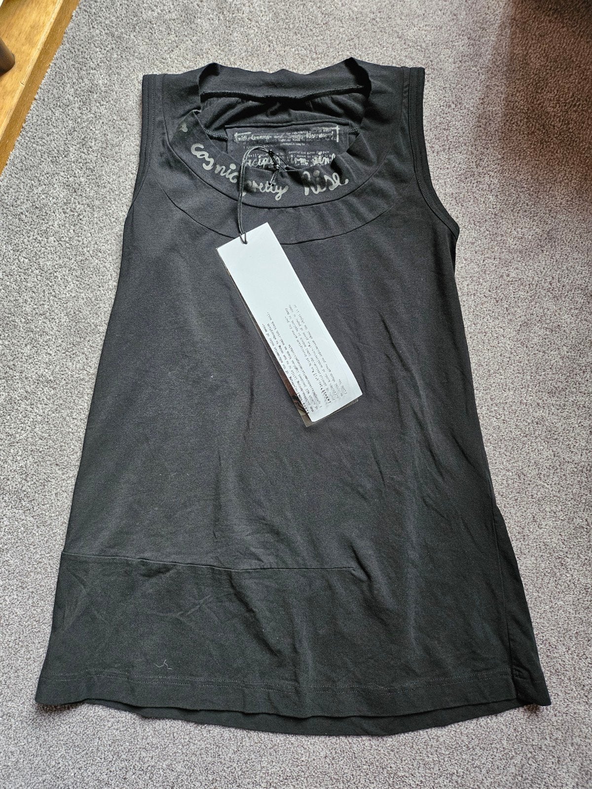 Zwarte top met zwarte print, Rundholz, mt S, Overige kleuren, Verzenden, Nieuw, Maat 36 (S)