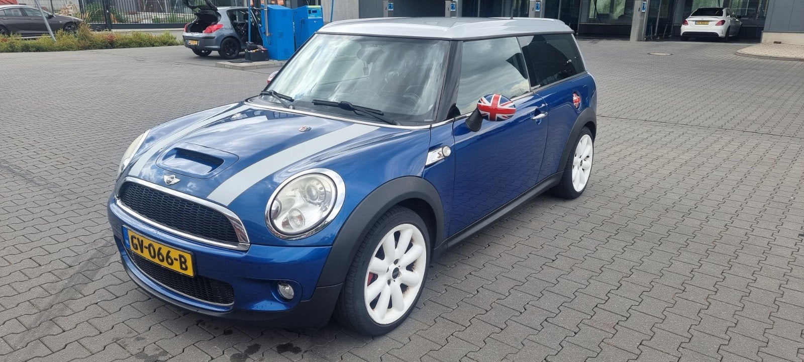 Mini Clubman John Cooper S Works 1.6 128KW 2008 Blauw, Voorwielaandrijving, Airconditioning, 4 cilinders, Leder en Stof
