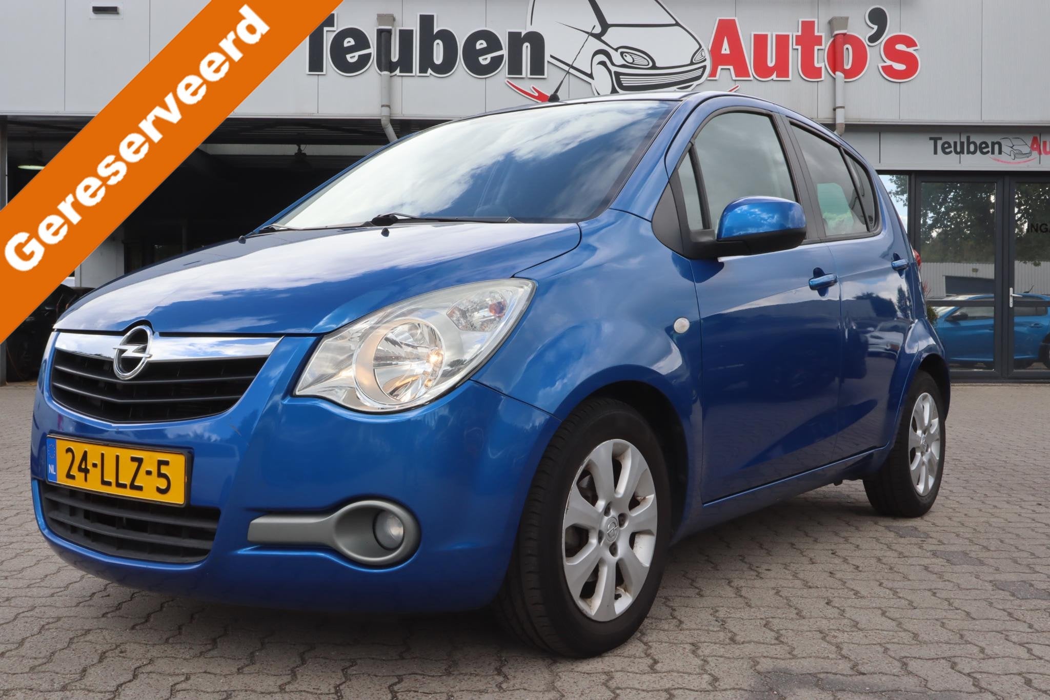 Opel Agila 1.2 Edition | Automaat | Airco | 82.000 KM | Radi, Auto's, Euro 5, 4 cilinders, Blauw, Origineel Nederlands