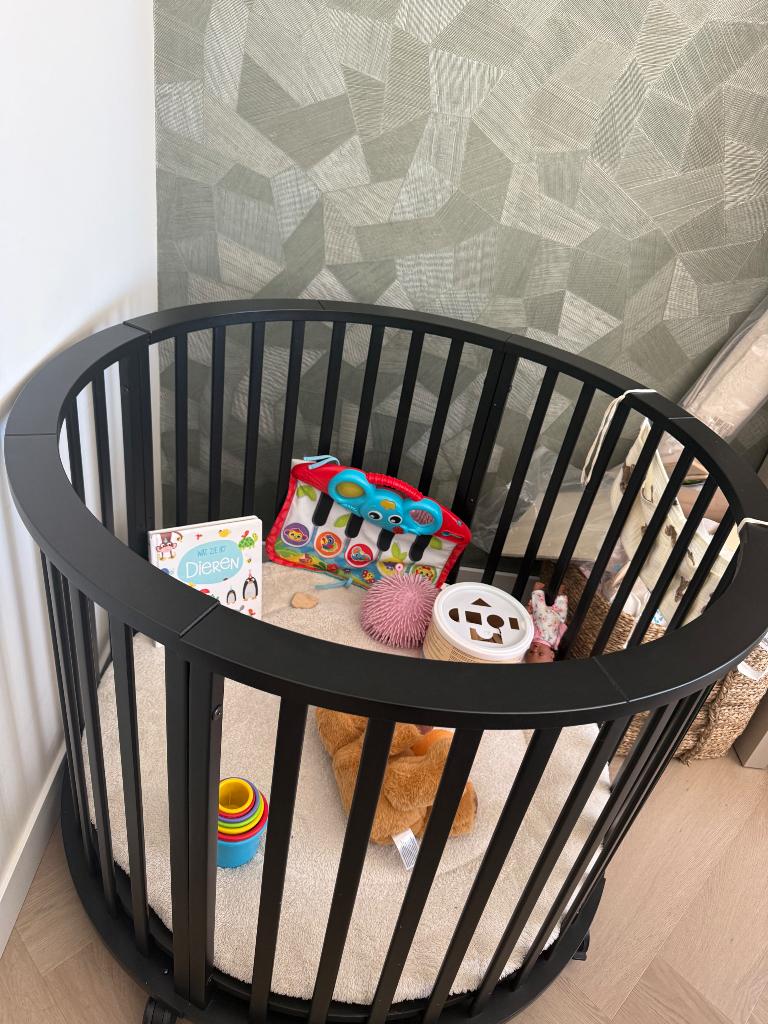 Baby box rond, Kinderen en Baby's, Boxen, Ophalen, Zo goed als nieuw, Rond, In hoogte verstelbaar