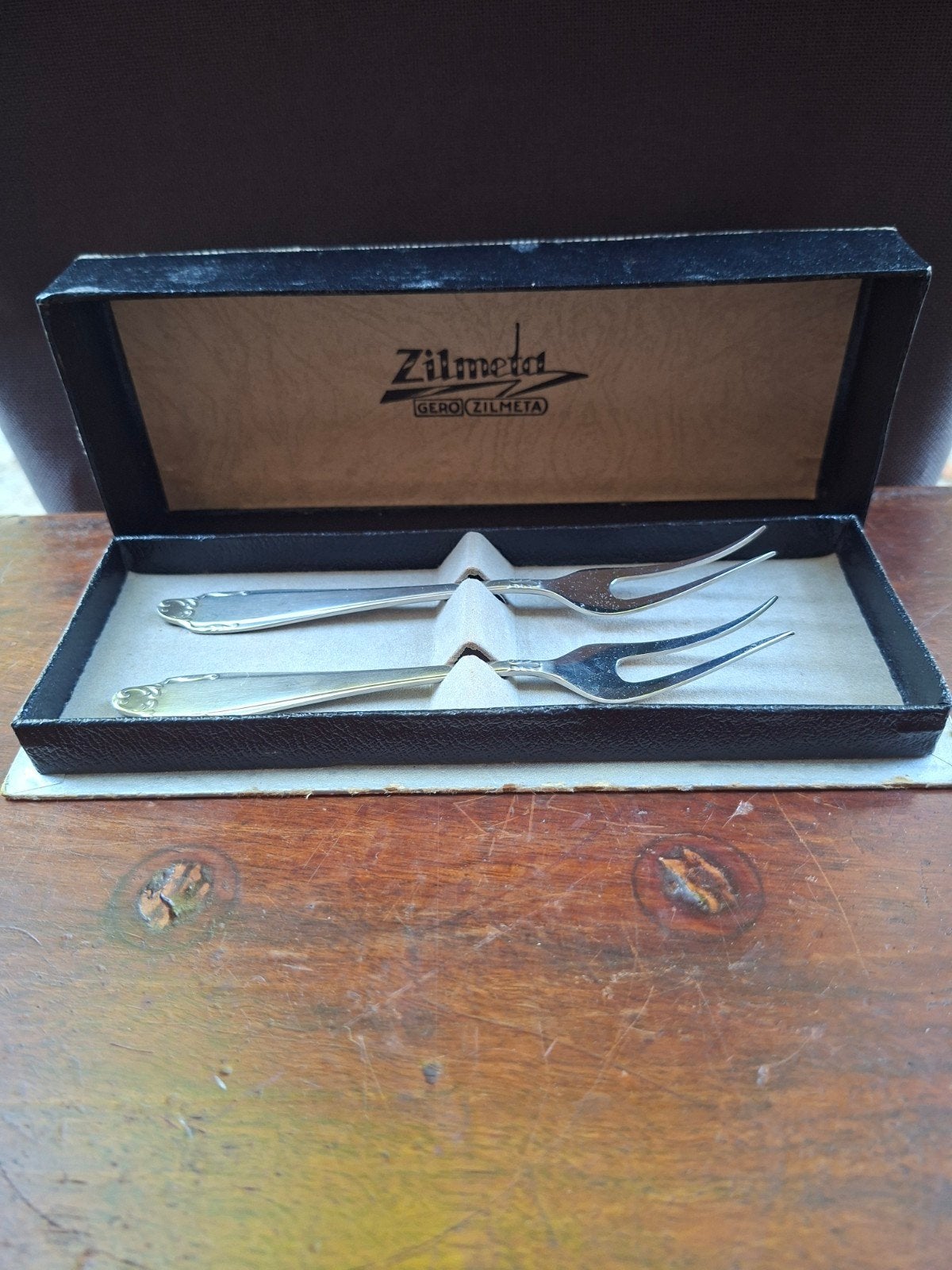 Vintage ZILMETA Gero Vleesvorkjes Set in Doos, Ophalen of Verzenden