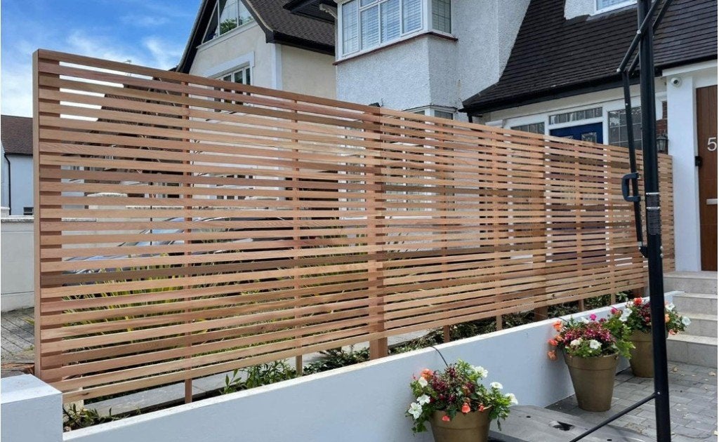 Planken-rhombus–open gevel-schutting-Red Cedar-15x58 mm, Ophalen, 6 meter of meer, Nieuw, 2 meter of meer